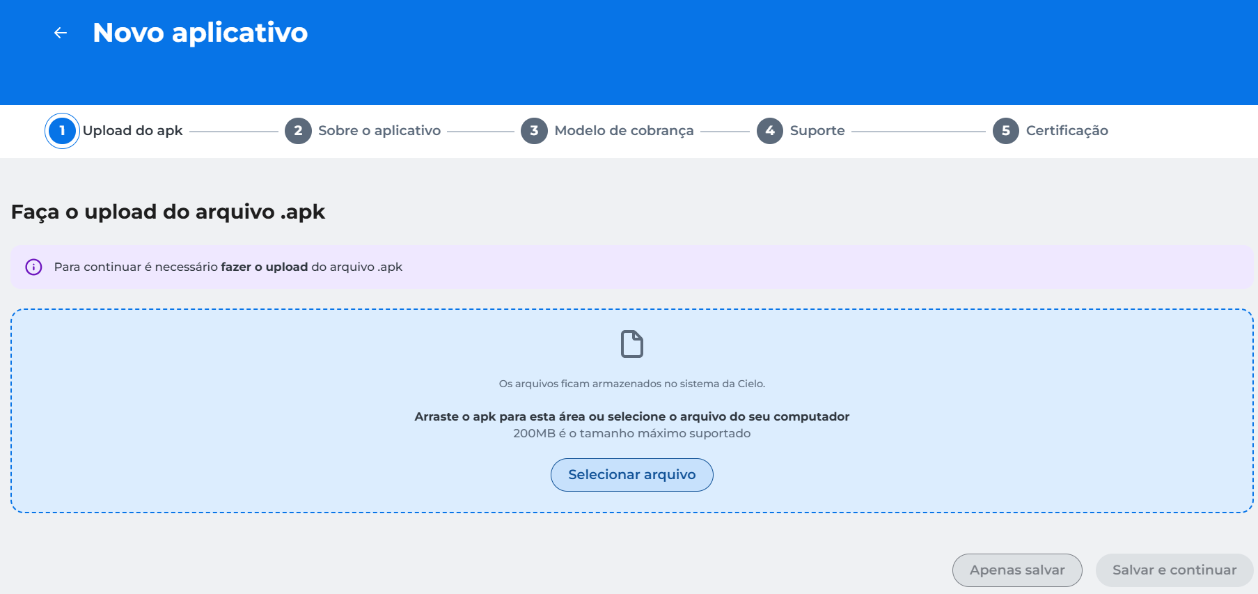 Upload APK em loja pública