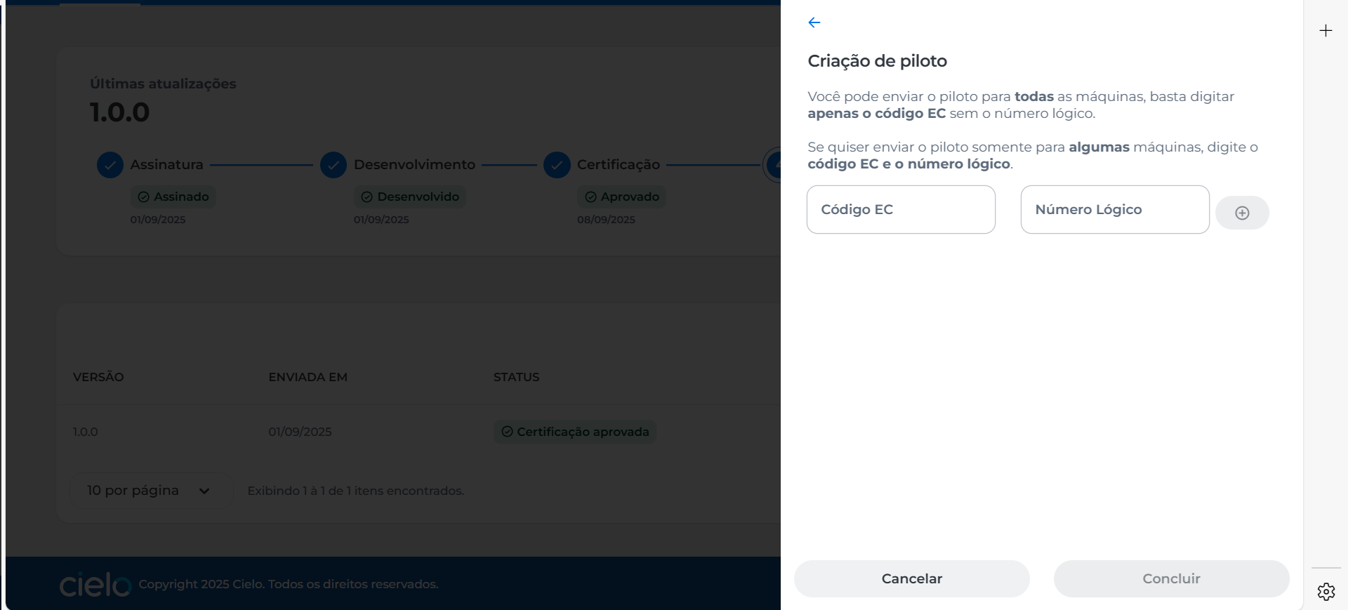 Adicionando ECS ao piloto