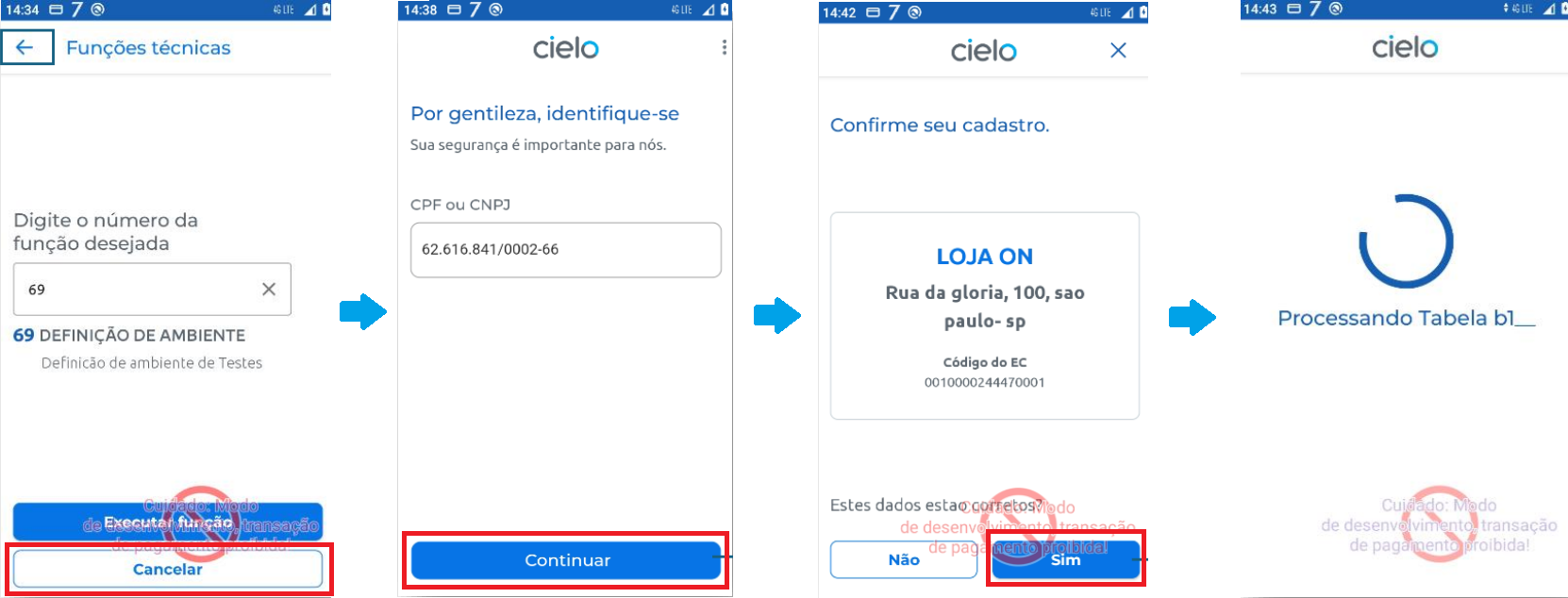 finalizando a ativação