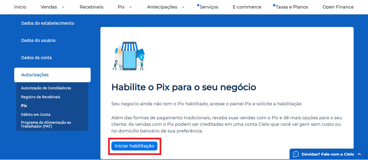 Iniciar habilitação