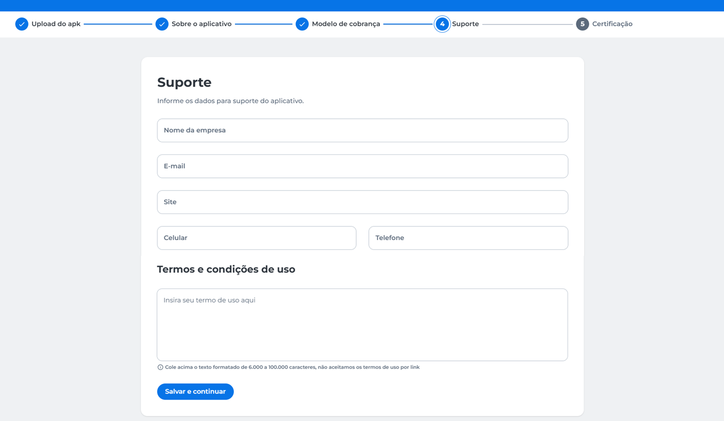 Suporte app público